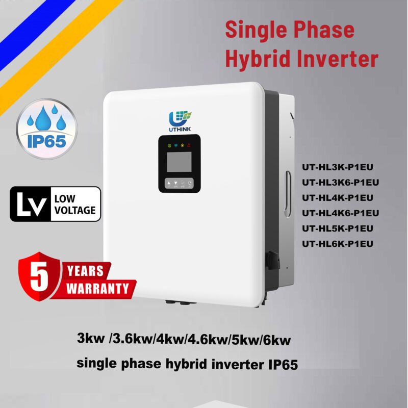Residential PV inverter with dual AC output and smart power management IP65