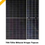 high efficient solar panels 700w-725w bifacial N-Type Topcon PV modules