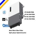 Uthink energy 8-15kw split phase hybrid inverter IP65