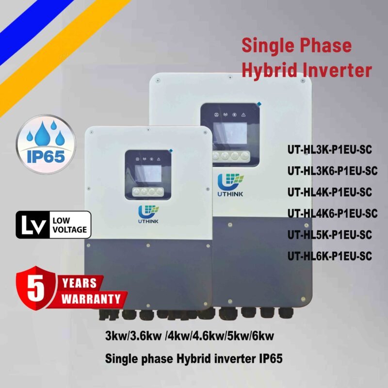 kit solar complete 6kw-10kw single phase hybrid inverter IP65